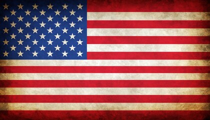 Vintage US Flag Texture.