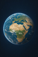 planet earth in space