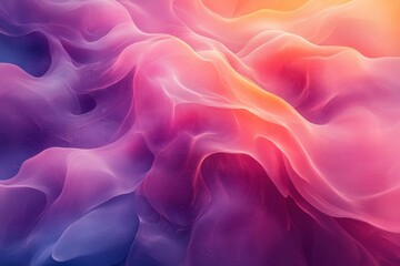 Colorful abstract wave patterns create an ethereal visual experience in vibrant shades and soft textures