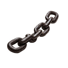 Obraz premium chain, stretched chain, isolate, symbol of aspiration and effort to hold [Transparent Background PNG]
