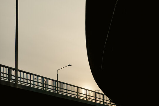 Low angle of a bridges