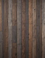 Fototapeta premium Weathered reclaimed wood planks, vertical orientation Varying shades of brown and gray , reclaimed wood texture, wood planks, brown wood