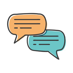chat icon, chat vector illustration-simple illustration of chat, perfect for chat logos and icons