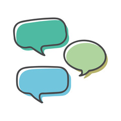 chat bubbles icon, chat bubbles vector illustration-simple illustration of chat bubbles, perfect for chat bubbles logos and icons