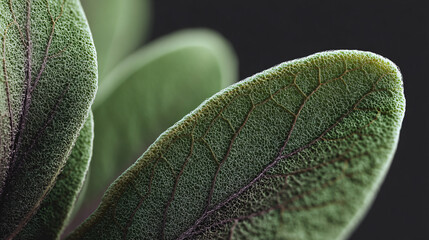lambs ear leaf macro shot