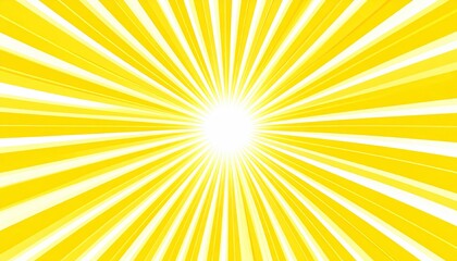 Yellow Sunburst Background.