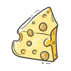 cheese icon, cheese vector illustration-simple illustration of cheese, perfect for cheese logos and icons