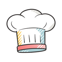 chef hat icon, chef hat vector illustration-simple illustration of chef hat, perfect for chef hat logos and icons