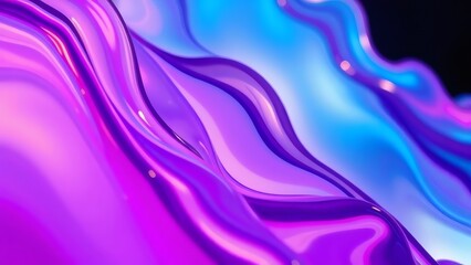 Obraz premium A vibrant liquid gradient creates a dynamic abstract color background.