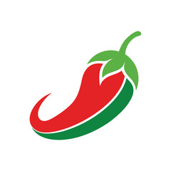 spicy chili logo design vector art illustration
