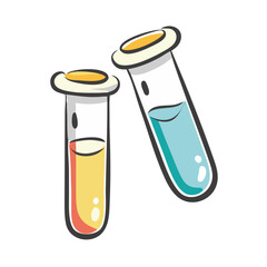 chemistry tubes icon, chemistry tubes vector illustration-simple illustration of chemistry tubes, perfect for chemistry tubes logos and icons