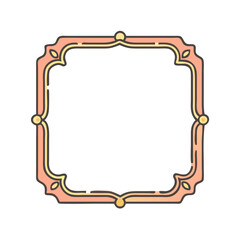 chinese decoration frame line border icon