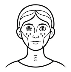 Vector of Facial treatment