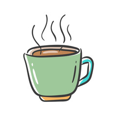coffee icon, coffee vector illustration-simple illustration of coffee, perfect for coffee logos and icons