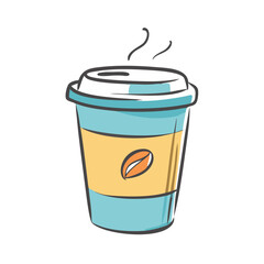 coffee cup icon, coffee cup vector illustration-simple illustration of coffee cup, perfect for coffee cup logos and icons