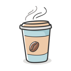 coffee cup icon, coffee cup vector illustration-simple illustration of coffee cup, perfect for coffee cup logos and icons