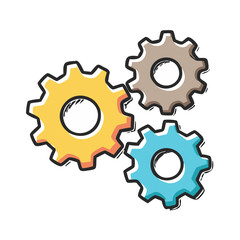 cogwheel group icon, cogwheel group vector illustration-simple illustration of cogwheel group, perfect for cogwheel group logos and icons
