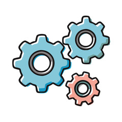 cogwheel group icon, cogwheel group vector illustration-simple illustration of cogwheel group, perfect for cogwheel group logos and icons