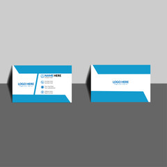 Minimal Blue and White Professional Business Card Template