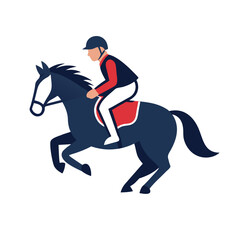 Horse Riding Icon ? Premium Jockey Clipart, Vector Line Art and Cartoon Illustration for Print  6.eps