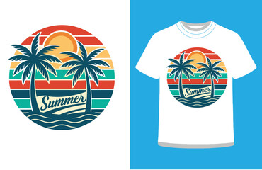 Stylish T-Shirt Design for Sunset Lovers and Free Spirits.