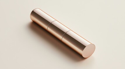 A realistic mockup of a branded makeup highlighter stick on a white background