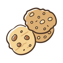 cookies icon, cookies vector illustration-simple illustration of cookies, perfect for cookies logos and icons
