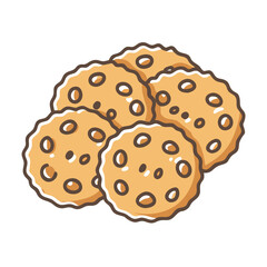 cookies icon, cookies vector illustration-simple illustration of cookies, perfect for cookies logos and icons