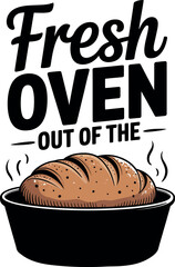 Cooking svg typography design.