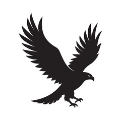 Eagle Flying In Sky Silhouette