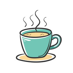 cup with steam icon, cup with steam vector illustration-simple illustration of cup with steam, perfect for cup with steam logos and icons