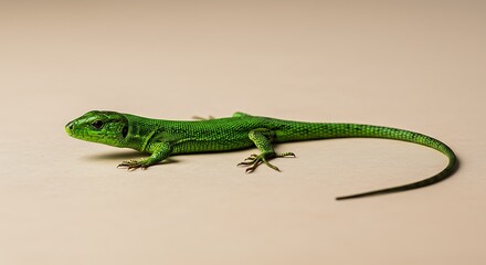 Fototapeta premium Green lizard detail