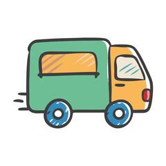 delivery truck icon, delivery truck vector illustration-simple illustration of delivery truck, perfect for delivery truck logos and icons