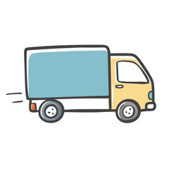 delivery truck i icon, delivery truck i vector illustration-simple illustration of delivery truck i, perfect for delivery truck i logos and icons
