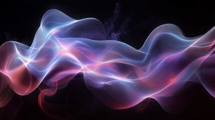 Fototapeta premium Abstract design with flowing, glowing lines.