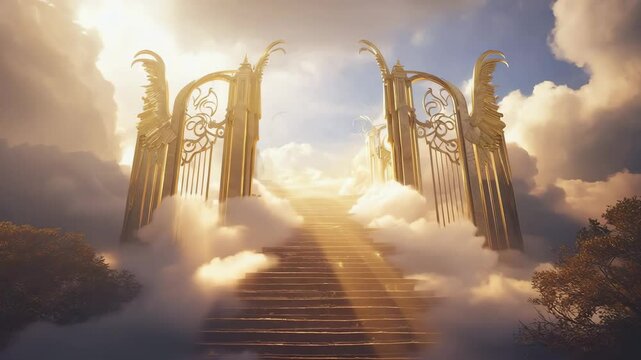 View of stairway to heaven gate