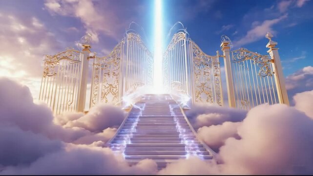 View of stairway to heaven gate