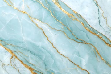 Fototapeta premium Elegant teal and gold marble texture background design