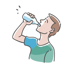 drinking water icon, drinking water vector illustration-simple illustration of drinking water, perfect for drinking water logos and icons