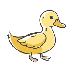 duck icon, duck vector illustration-simple illustration of duck, perfect for duck logos and icons