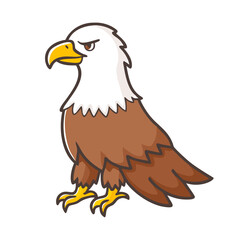 eagle icon, eagle vector illustration-simple illustration of eagle, perfect for eagle logos and icons