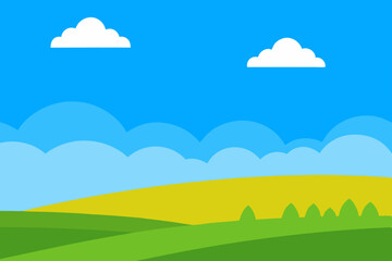Fototapeta premium summer landscape with green grass