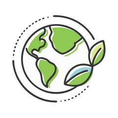 eco friendly icon, eco friendly vector illustration-simple illustration of eco friendly, perfect for eco friendly logos and icons
