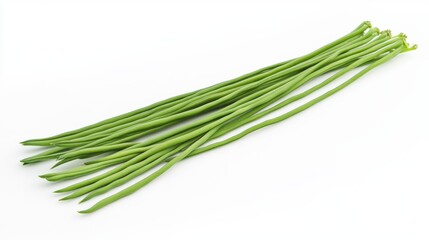 Sword beans are the green, long, and sword-shaped fruit that come from the peacock flower plant.
