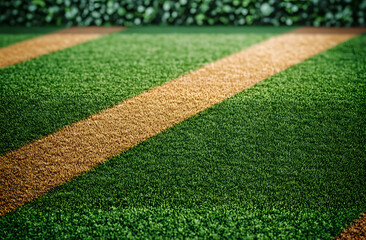 The texture of the herb-covered sports field is suitable for tennis, golf, baseball, field hockey, football, cricket, and rugby