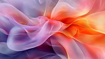 Obraz premium Abstract design of flowing, colorful fabrics.