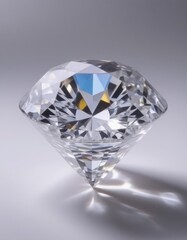 big diamond on white background