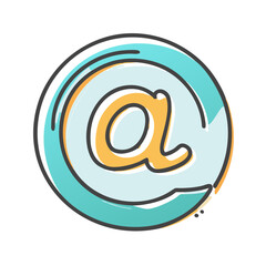 Fototapeta premium email internet icon, email internet vector illustration-simple illustration of email internet, perfect for email internet logos and icons