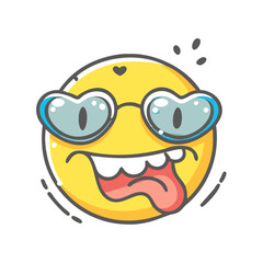 emoji icon, emoji vector illustration-simple illustration of emoji, perfect for emoji logos and icons
