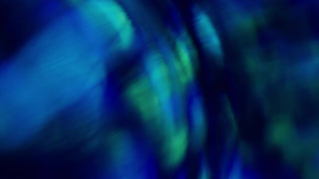 Bokeh dispersion. Shimmering shine. Light pass through faceted arc. Flows light circle. Festive background chaotic flashing glittering glowing effect. Optical distortion.